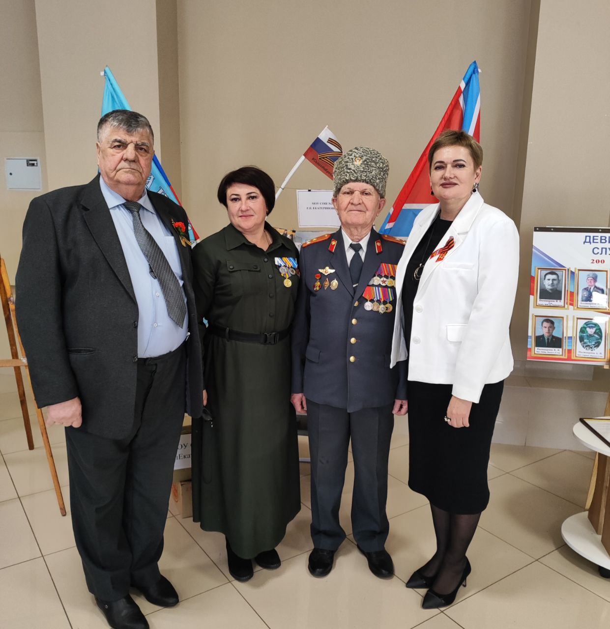 В Екатериновском районе торжественно открыли Год защитника Отечества
