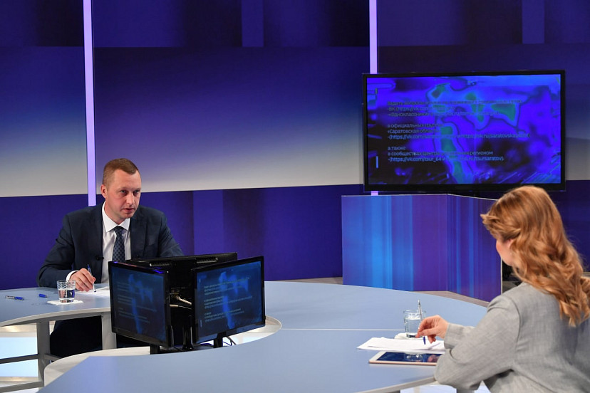 Роман Бусаргин в телеинтервью расскажет о развитии Саратовской области